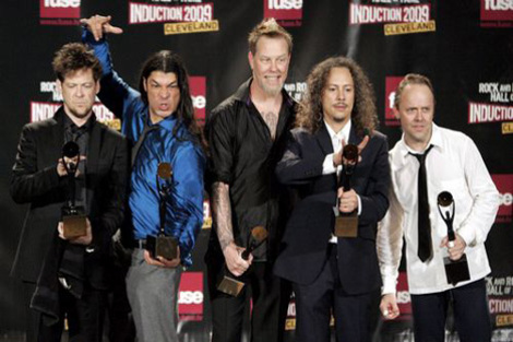 Metallica ingehuldigd in Rock and Roll Hall of Fame